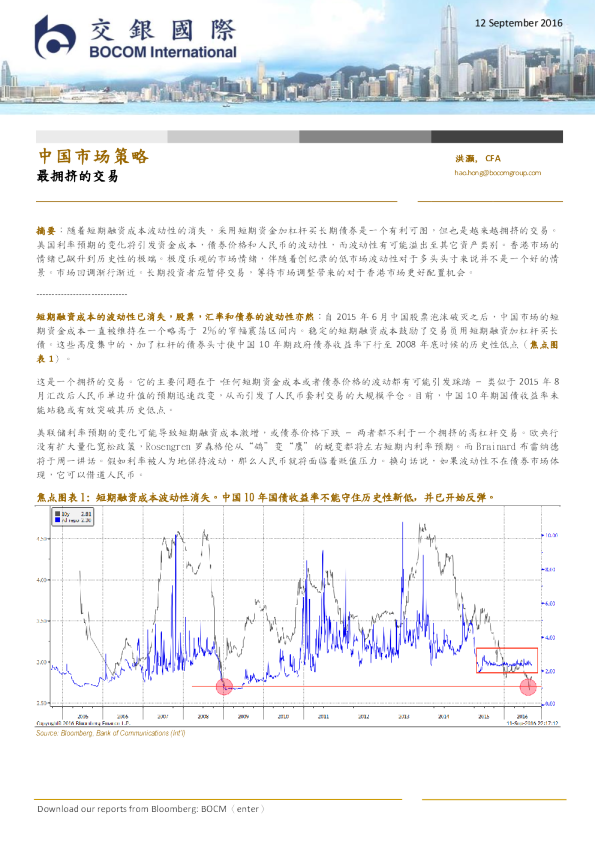 中国市场策略：最拥挤的交易