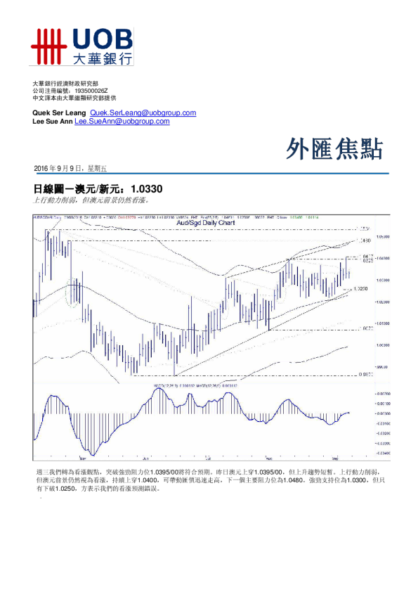 大华银行外汇焦点