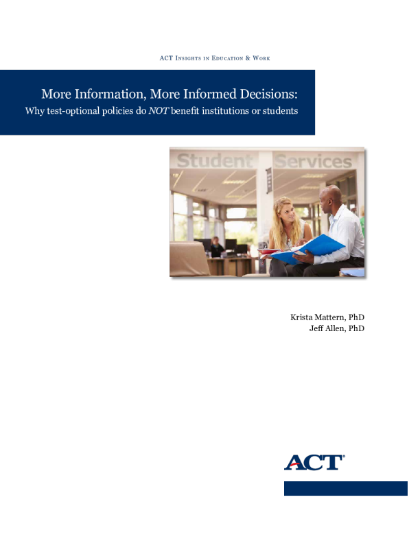 More Information, More Informed Decisions - Full Report