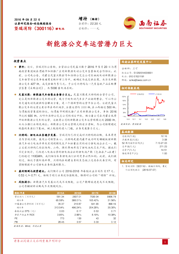 新能源公交车运营潜力巨大