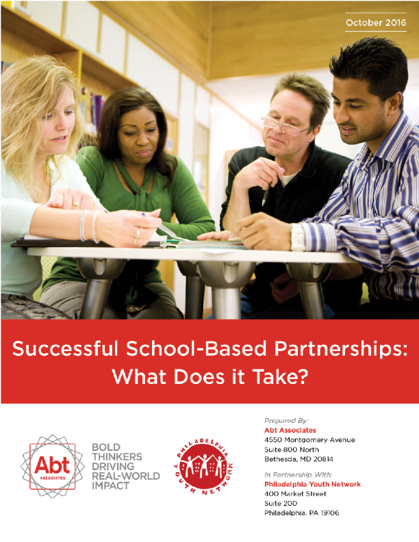 Successful School-Based Partnerships: What Does it Take?