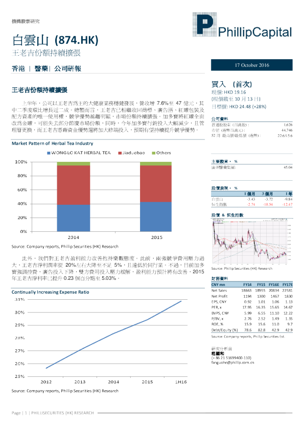 王老吉份额持续扩张