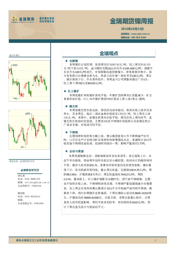 镍周报