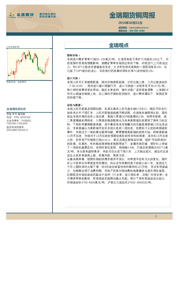 铜周报