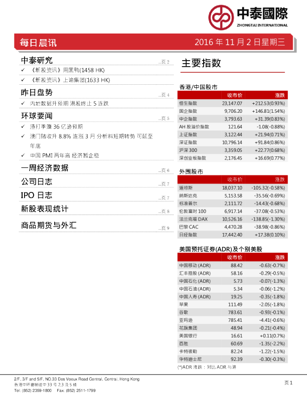 每日晨讯
