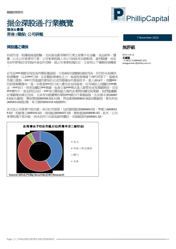 环保＆传媒行业：掘金深股通－概览