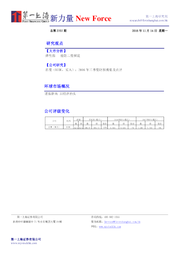 新力量New Force总第2707期