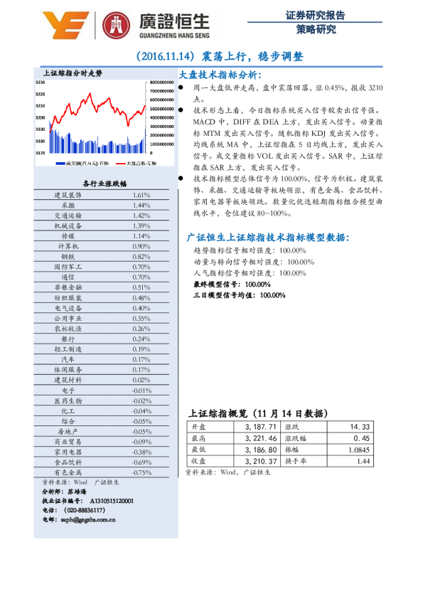 策略研究：震荡上行,稳步调整