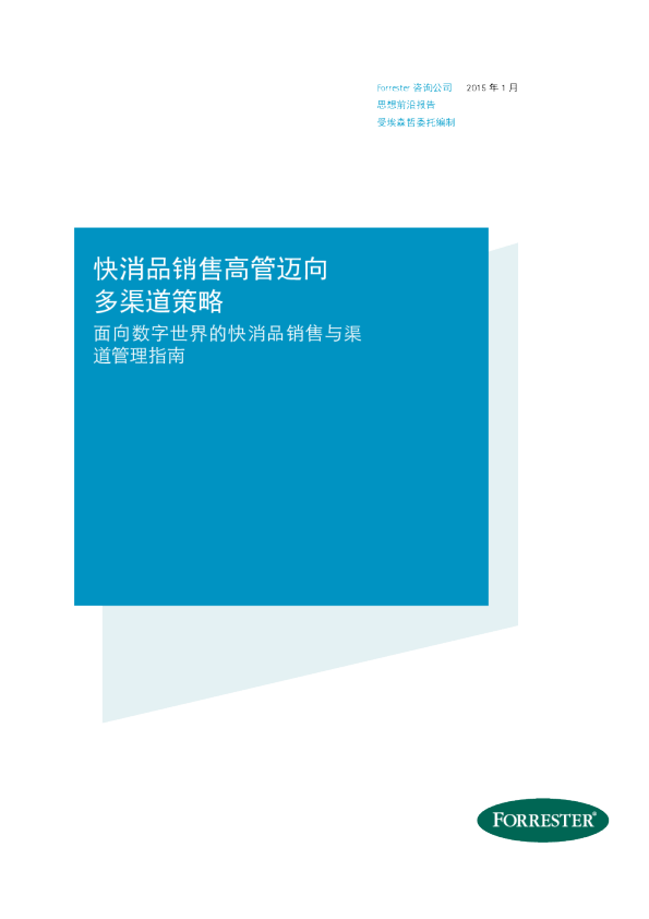 快消品销售高管迈向多渠道策略