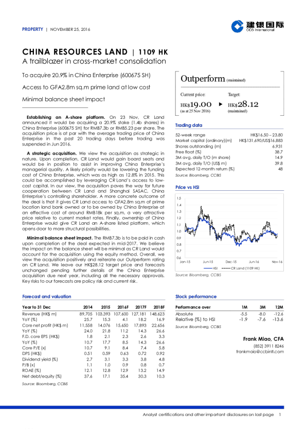 A trailblazer in cross-market consolidation
