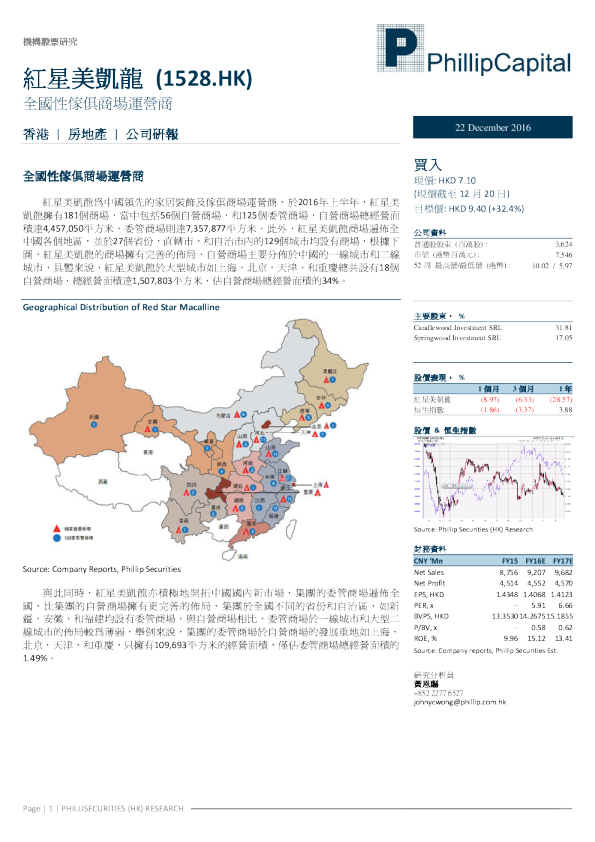 全国性家俱商场运营商