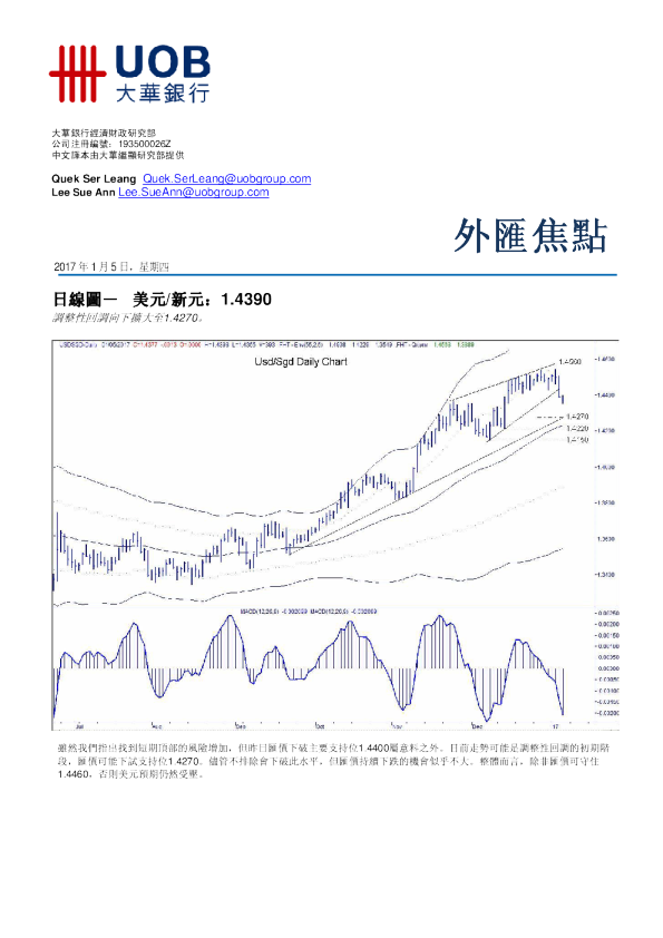 大华银行外汇焦点