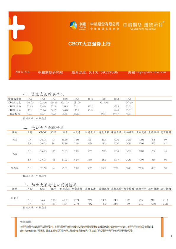 CBOT大豆强势上行