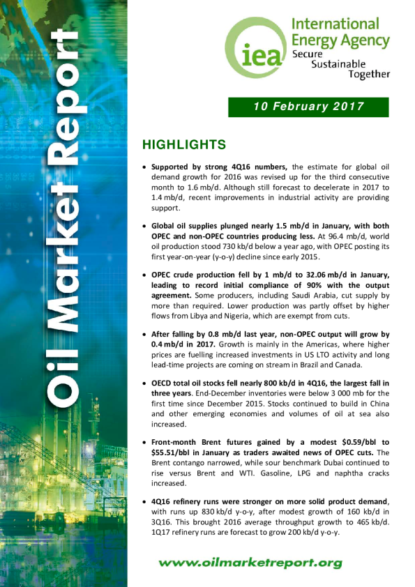 Oil Market Report - February 2017
