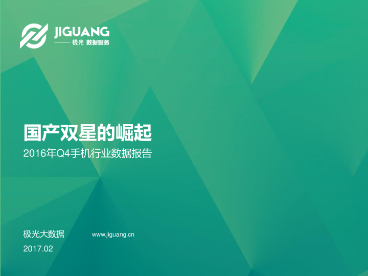 2016年Q4手机行业数据报告