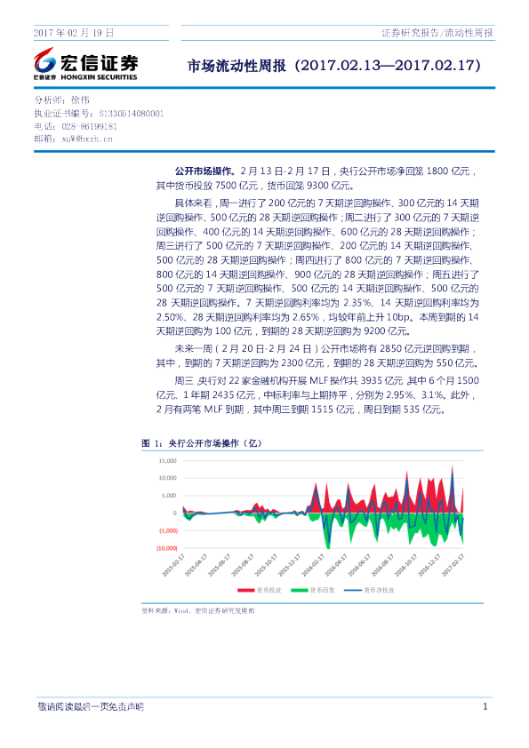 宏信证券市场流动性周报