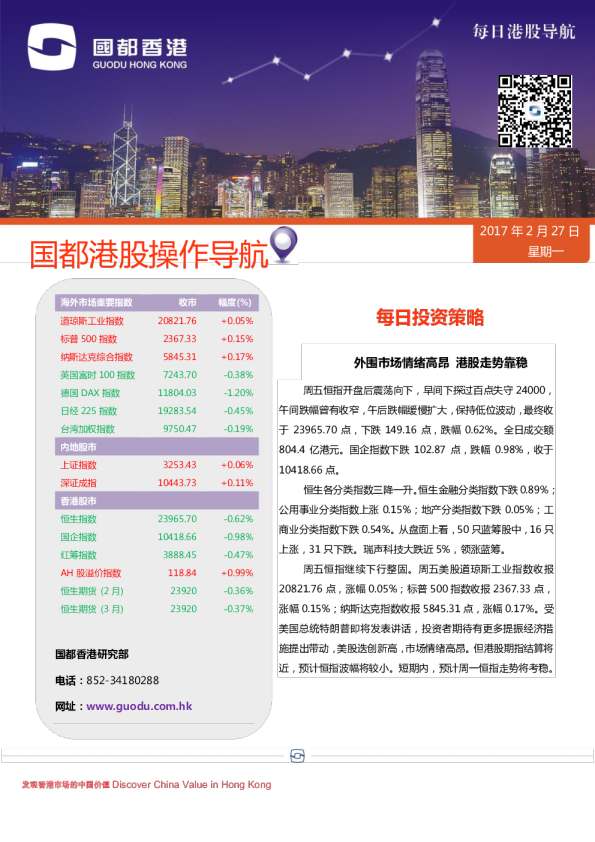 每日港股导航