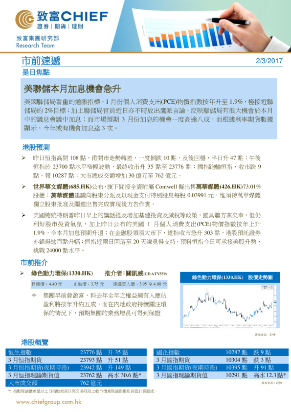 致富证券市前速递