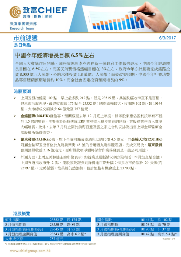 致富证券市前速递