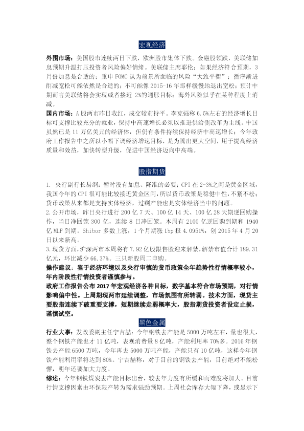 西部期货西部视点集锦