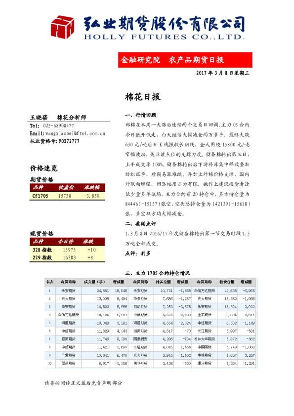 棉花日报