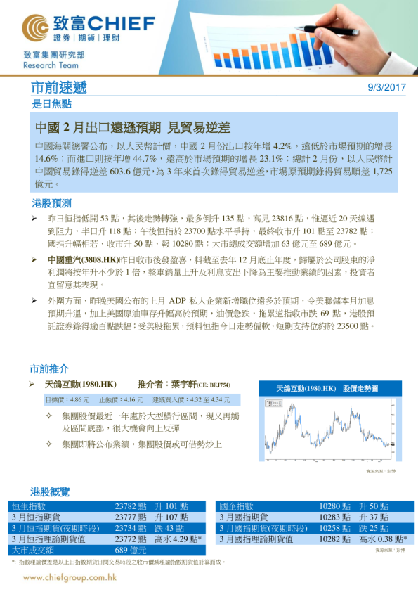致富证券市前速递