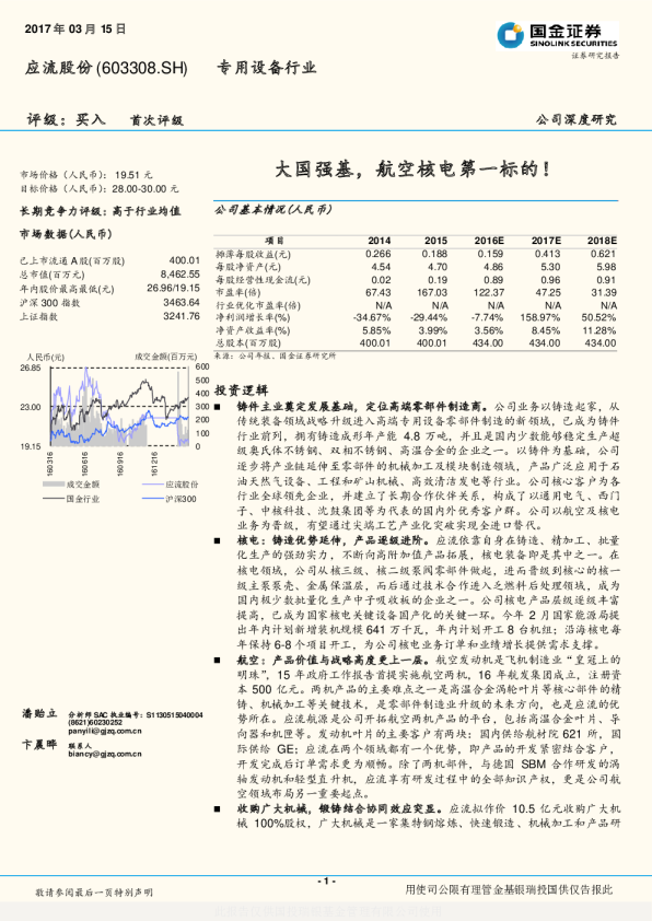 大国强基，航空核电第一标的