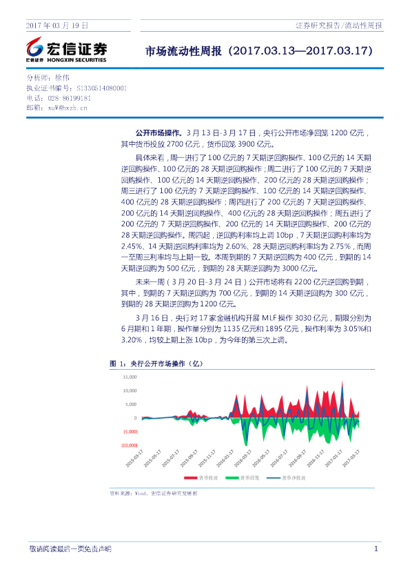 宏信证券市场流动性周报