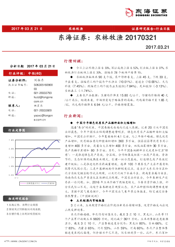 农林牧渔行业日报