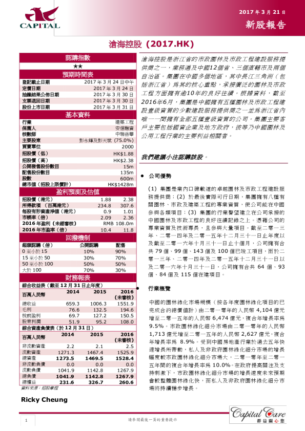 新股报告