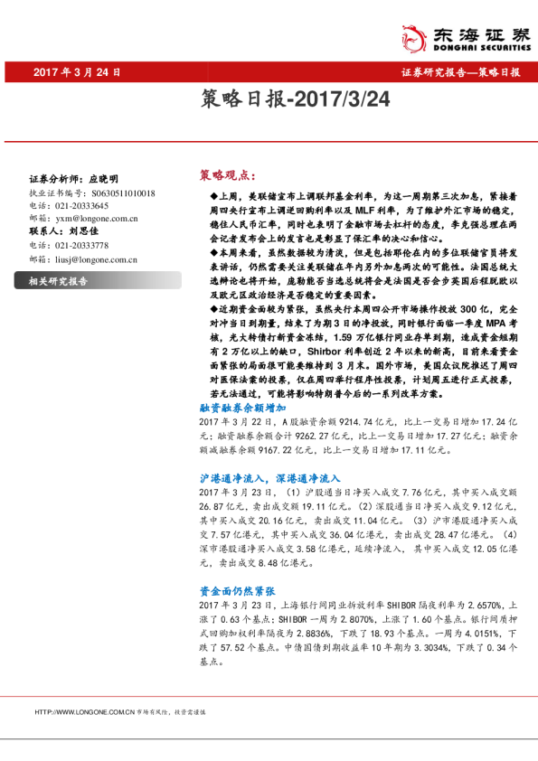 策略日报