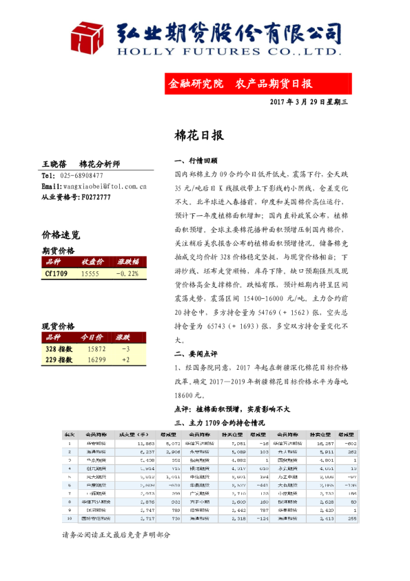 棉花日报