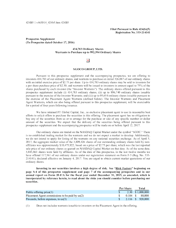 盟军集团美股招股说明书(2017-04-06版)