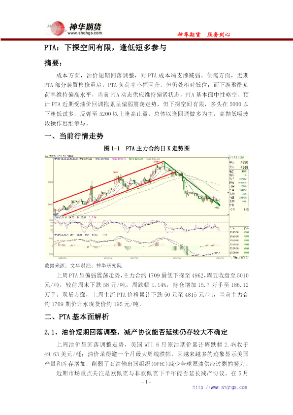 PTA：下探空间有限，逢低短多参与