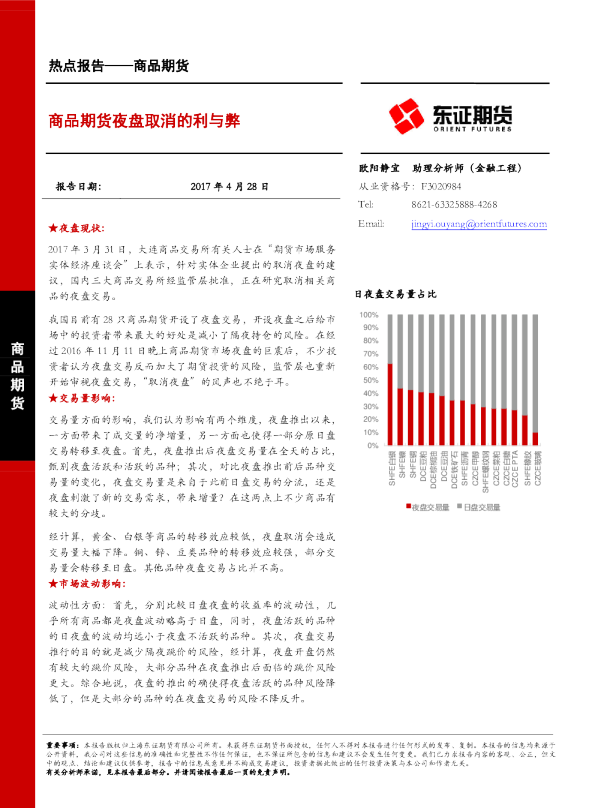 商品期货：商品期货夜盘取消的利与弊
