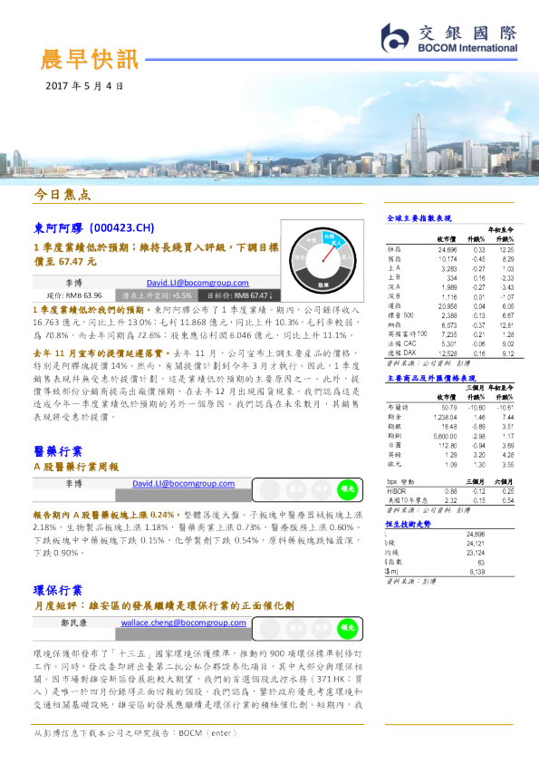 交银国际晨早快讯