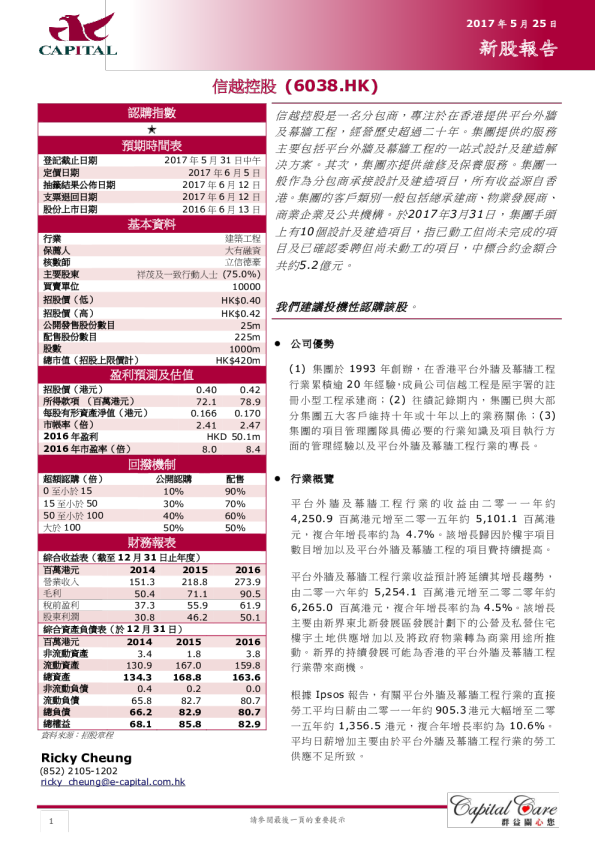 新股报告