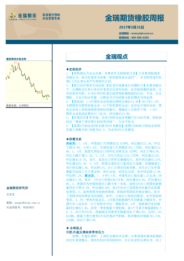 橡胶周报