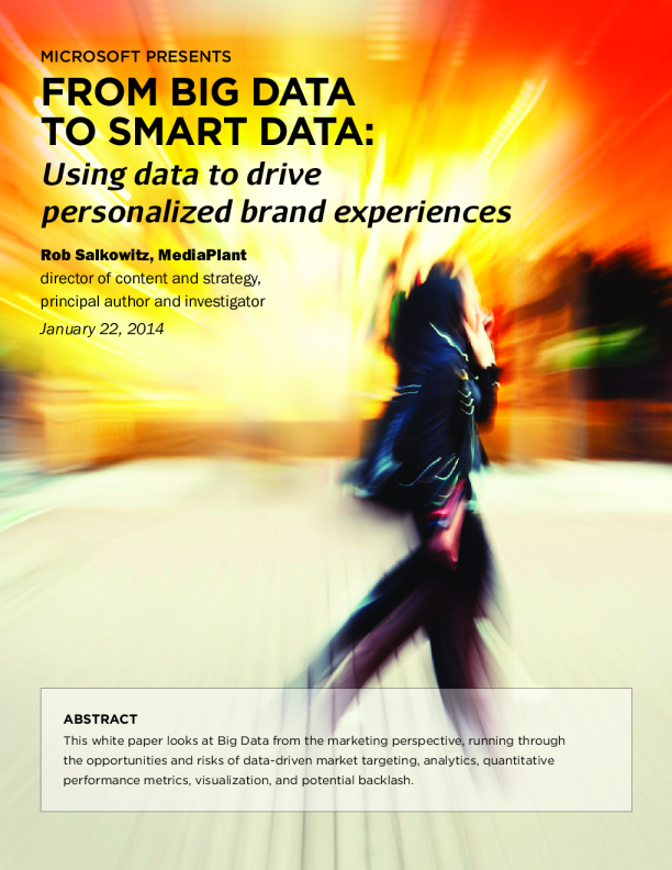 XL…大数据到智能数据：未来营销人员的燃料