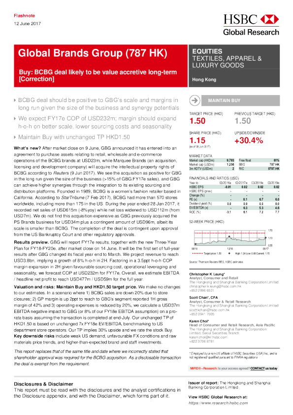 购买：BCBG交易可能会长期增加价值[更正]