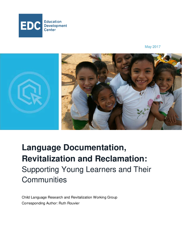 Language Documentation, Revitalization, and Reclamation