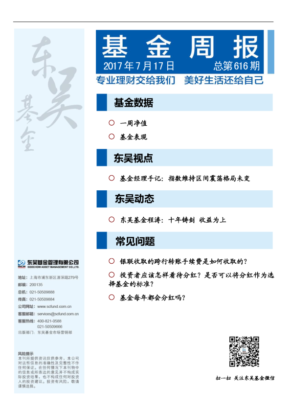 基金周报总第616期