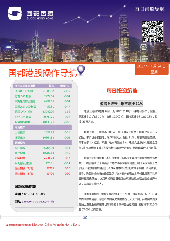 每日港股导航
