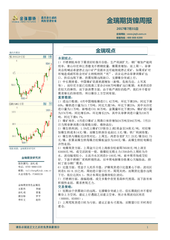 镍周报