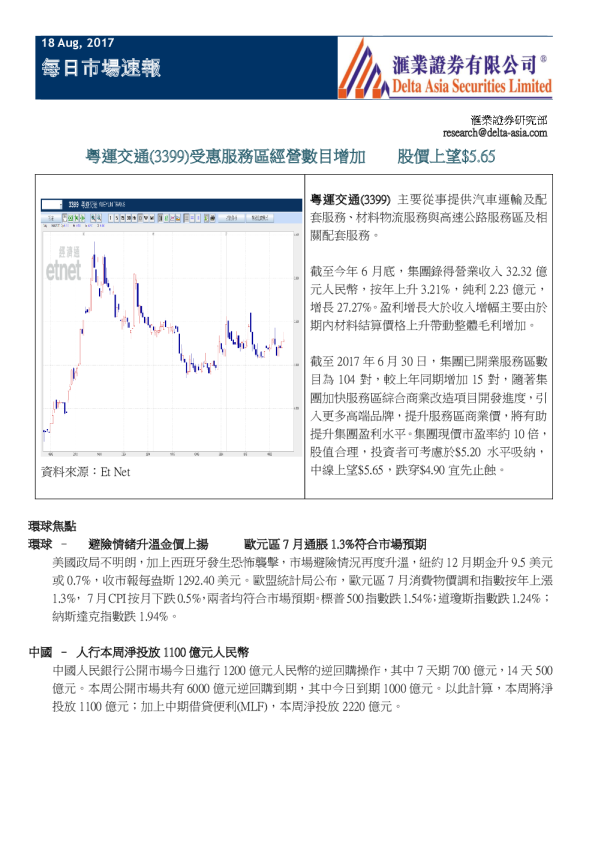 汇业证券每日市场速报