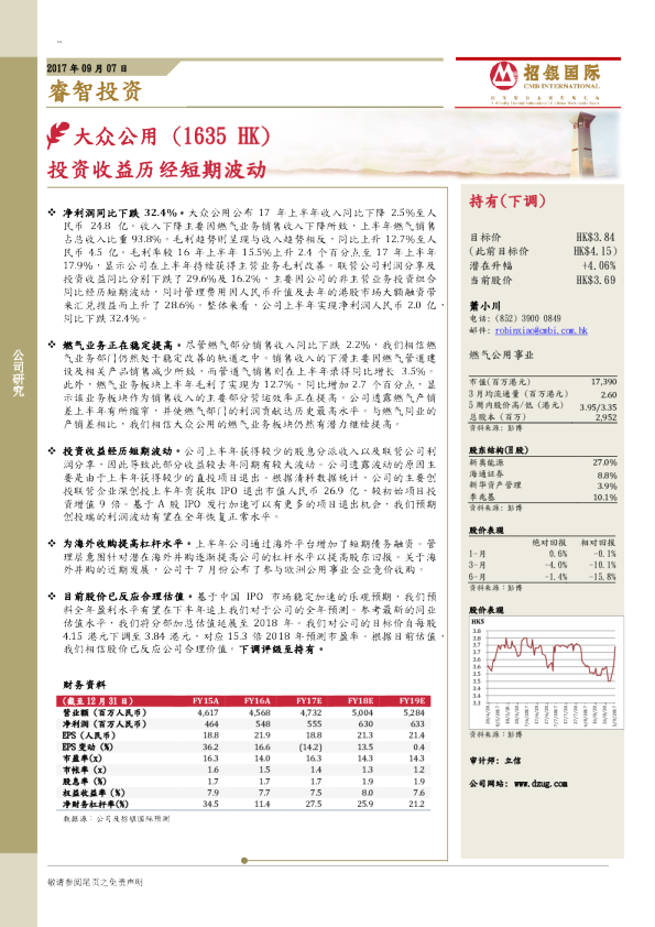 投资收益历经短期波动