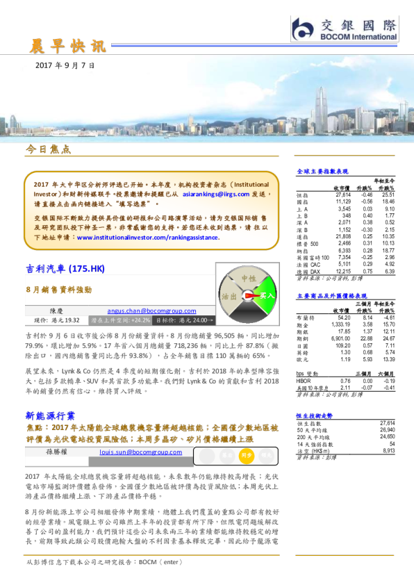 晨早快讯