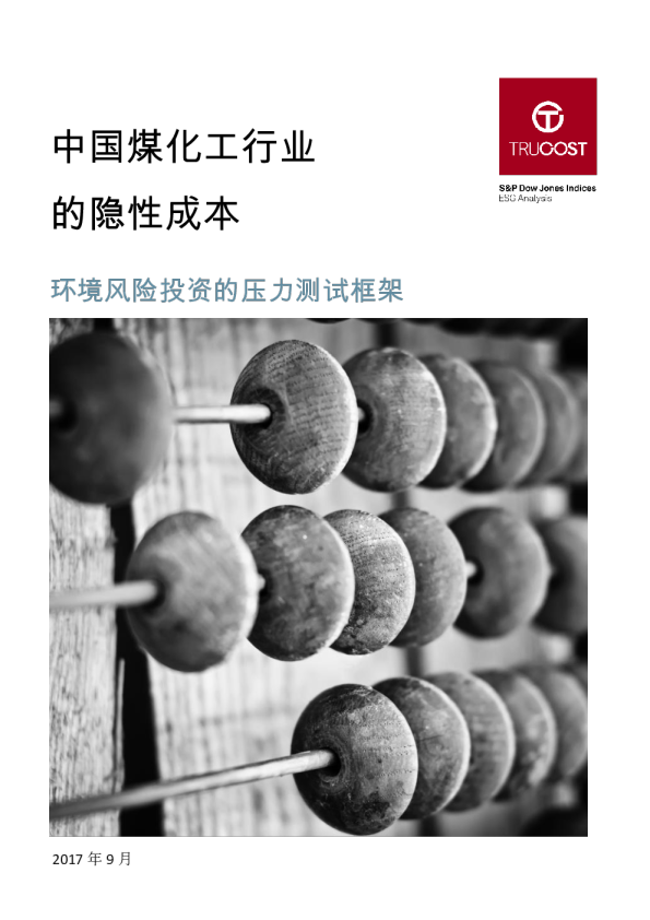 中国煤化工行业的隐性成本-环境风险投资的压力测试框架