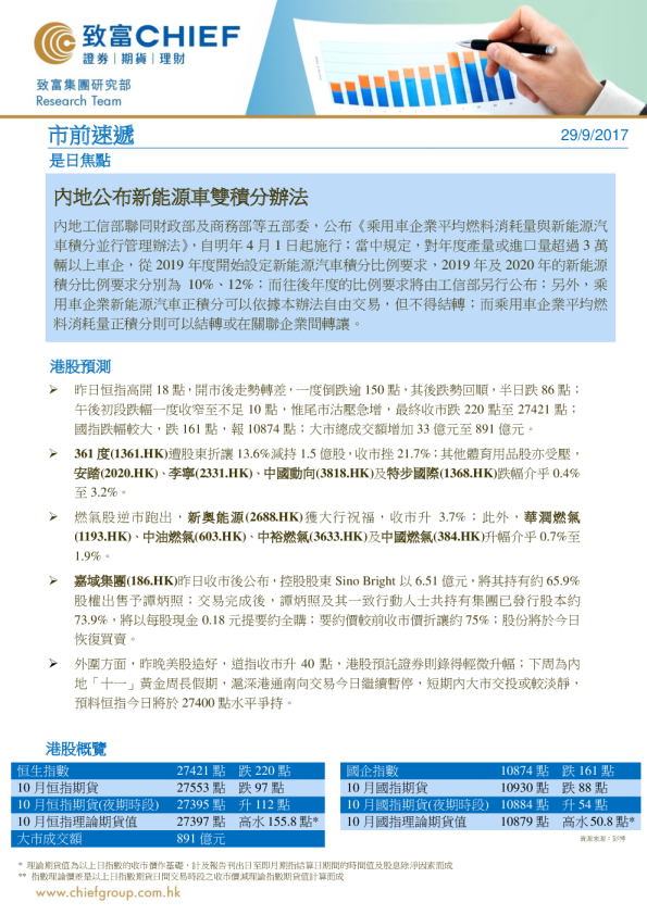 致富证券市前速递