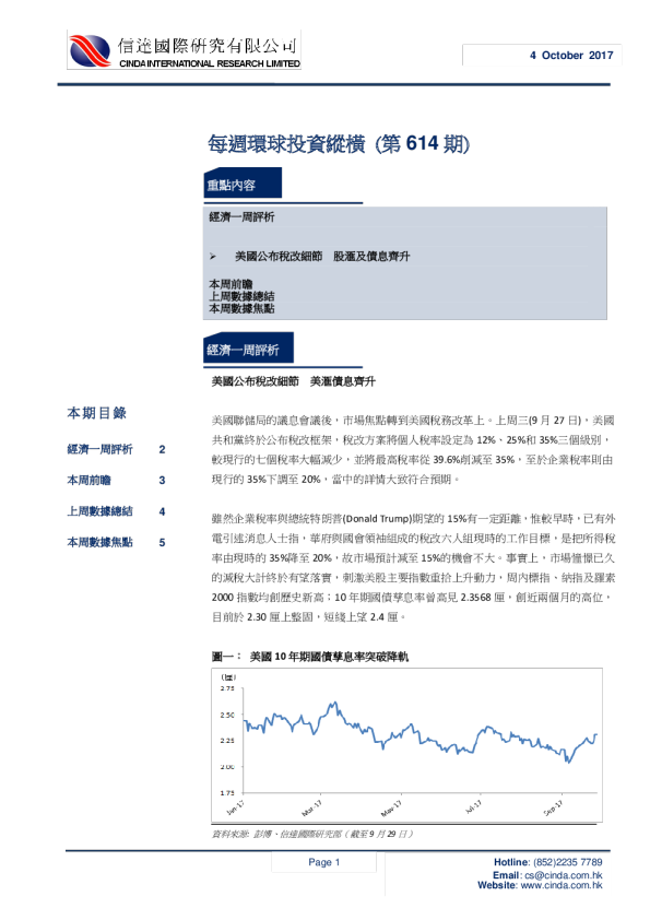 每周环球投资纵横(第614期)